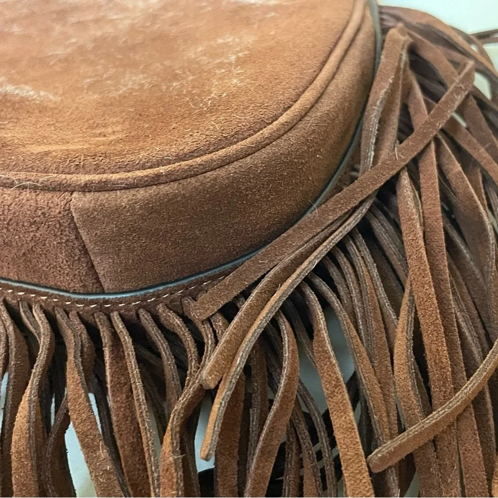 Coach Brown Suede Fringe Teri shoulder crossbody bag - Picture 8 of 15